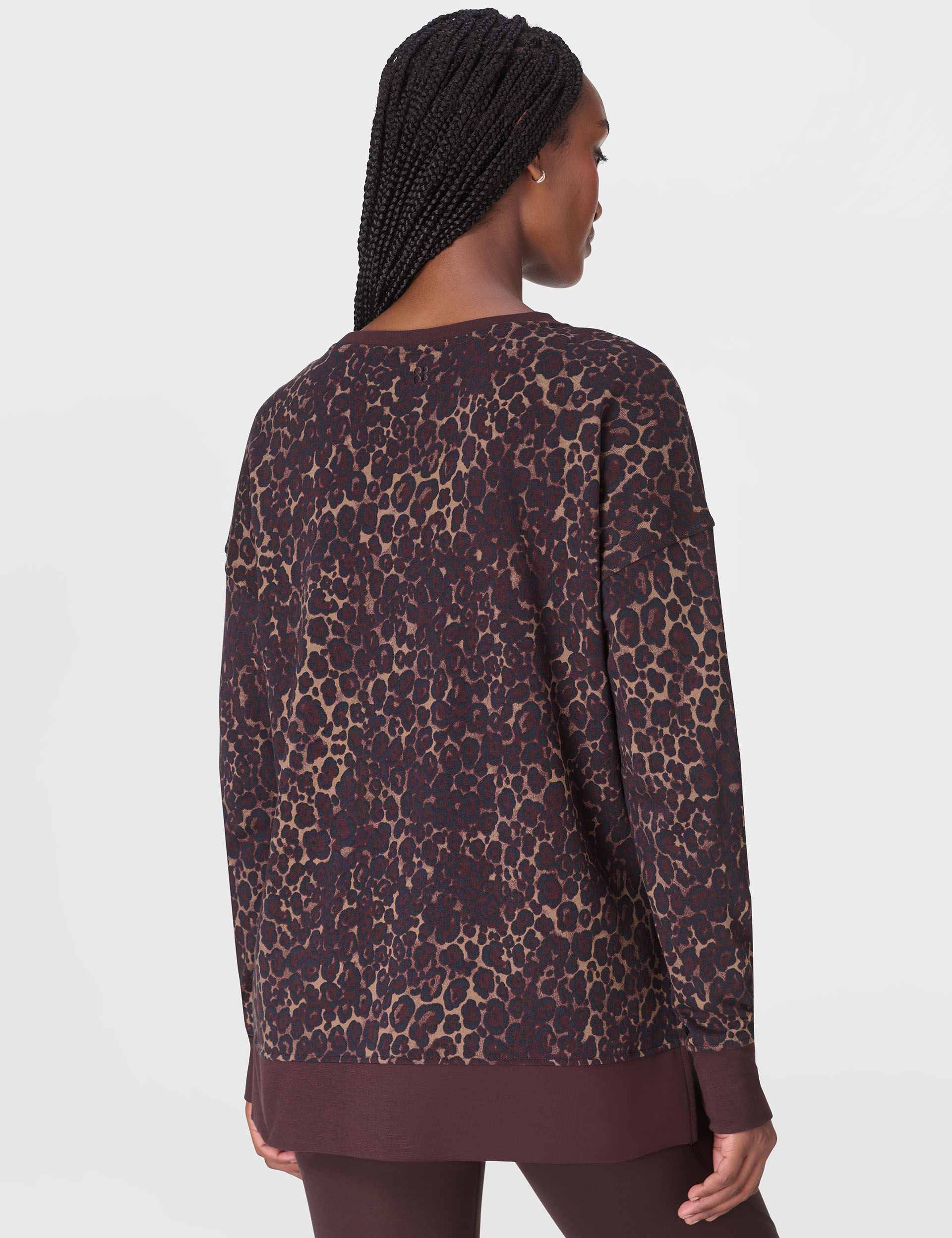 Sweaty Betty After Class Long Sweat -Leopard Print The Sports Edit