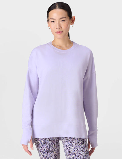 Sweaty Betty After Class Longline Sweatshirt - Heather Purpleimages1- The Sports Edit