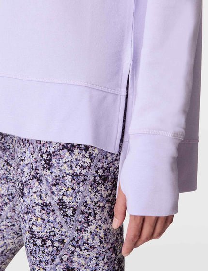 Sweaty Betty After Class Longline Sweatshirt - Heather Purpleimages4- The Sports Edit