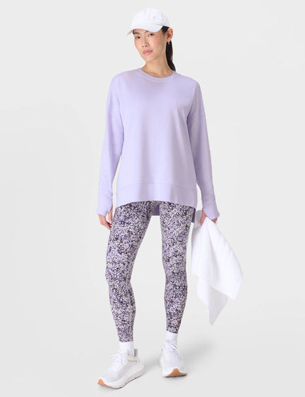Sweaty Betty After Class Longline Sweatshirt - Heather Purpleimages5- The Sports Edit