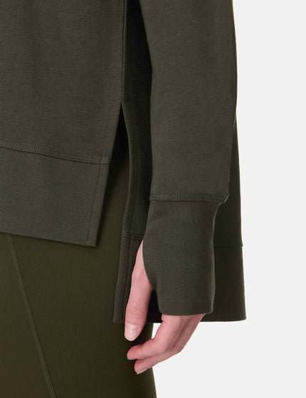 Sweaty Betty After Class Longline Sweatshirt - Nori Greenimages4- The Sports Edit