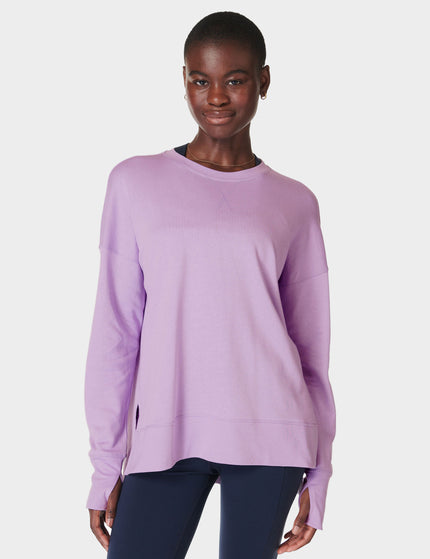 Sweaty Betty After Class Longline Sweatshirt - Prism Purpleimages1- The Sports Edit