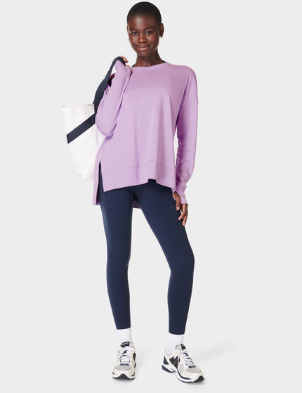 Sweaty Betty After Class Longline Sweatshirt - Prism Purpleimages6- The Sports Edit