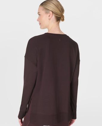 After Class Longline Sweatshirt - Sable Brown