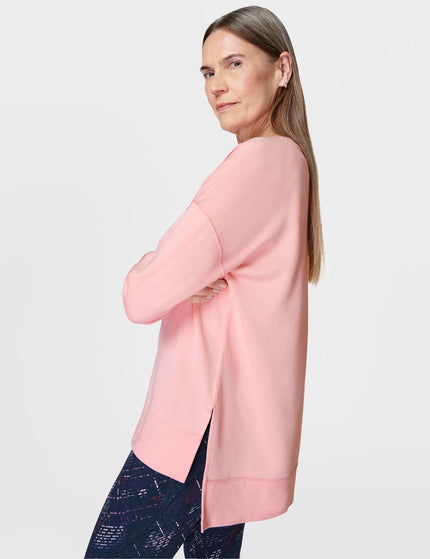 Sweaty Betty After Class Longline Sweatshirt - Soft Pinkimages3- The Sports Edit