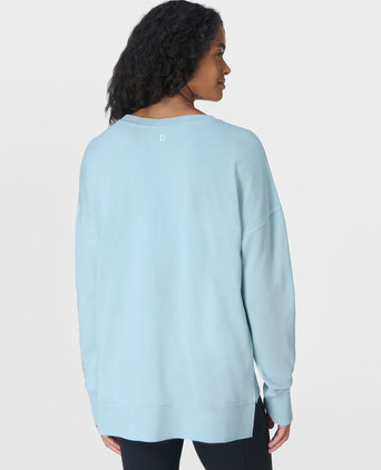 After Class Longline Sweatshirt - Vista Blue