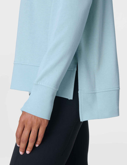 Sweaty Betty After Class Longline Sweatshirt - Vista Blueimages5- The Sports Edit
