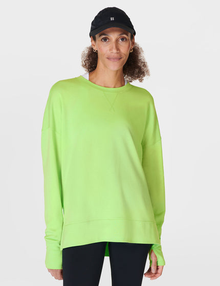 Sweaty Betty After Class Longline Sweatshirt - Zest Greenimages1- The Sports Edit