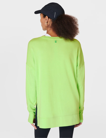 Sweaty Betty After Class Longline Sweatshirt - Zest Greenimages2- The Sports Edit