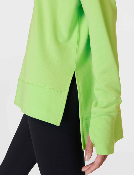 Sweaty Betty After Class Longline Sweatshirt - Zest Greenimages4- The Sports Edit