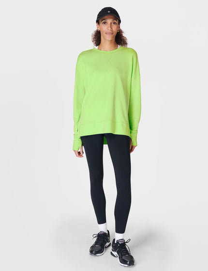 Sweaty Betty After Class Longline Sweatshirt - Zest Greenimages6- The Sports Edit