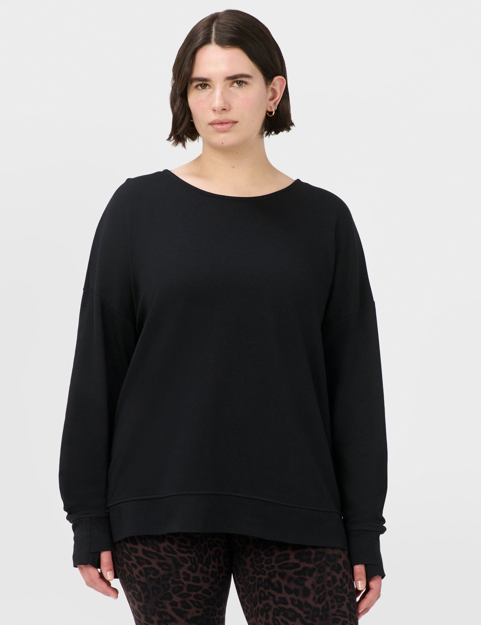 After Class Open Back Tie Sweatshirt