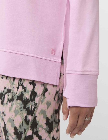 Sweaty Betty After Class Open Back Tie Sweatshirt - Lilac Pinkimages3- The Sports Edit