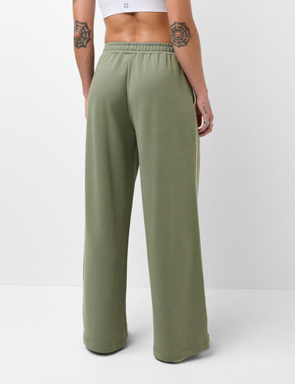 Sweaty Betty After Class Piped Wide Leg Trouser - Bracken Greenimages2- The Sports Edit