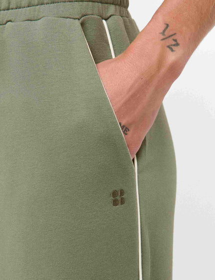 Sweaty Betty After Class Piped Wide Leg Trouser - Bracken Greenimages3- The Sports Edit