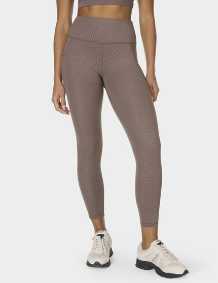 Sweaty Betty All Day 7/8 Leggings - Brown Reptile Emboss Printimages1- The Sports Edit