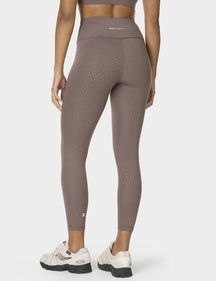 Sweaty Betty All Day 7/8 Leggings - Brown Reptile Emboss Printimages2- The Sports Edit