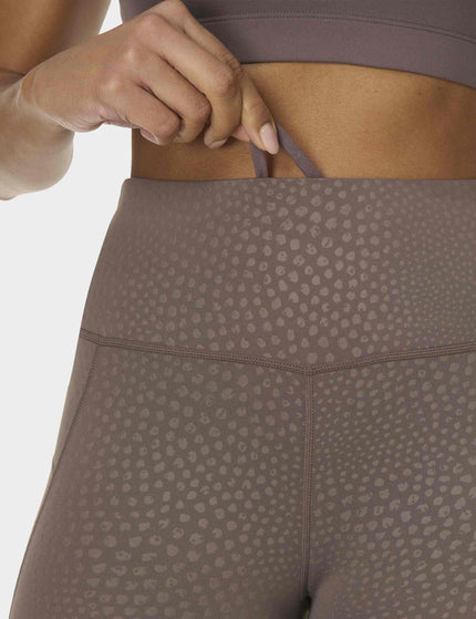 Sweaty Betty All Day 7/8 Leggings - Brown Reptile Emboss Printimages3- The Sports Edit