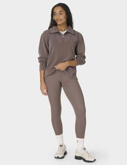 Sweaty Betty All Day 7/8 Leggings - Brown Reptile Emboss Printimages5- The Sports Edit