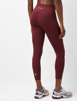 All Day 7/8 Leggings - Malbec Red