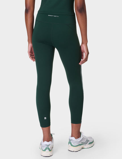 Sweaty Betty All Day Active Contrast Piping 7/8 Leggings - Cedar Greenimages2- The Sports Edit