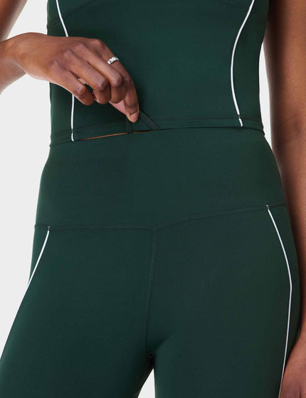 Sweaty Betty All Day Active Contrast Piping 7/8 Leggings - Cedar Greenimages3- The Sports Edit