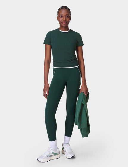 Sweaty Betty All Day Active Contrast Piping 7/8 Leggings - Cedar Greenimages7- The Sports Edit