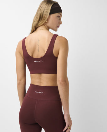 All Day Bralette - Malbec Red
