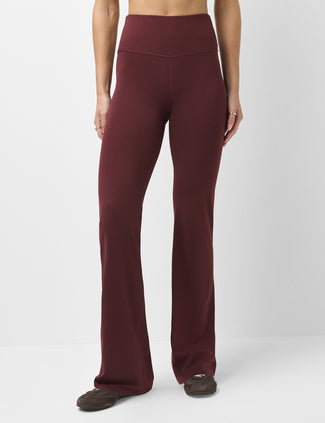 All Day Straight Leg Trouser - Malbec Red