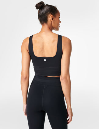 All Day Wrap Waist Tank - Black