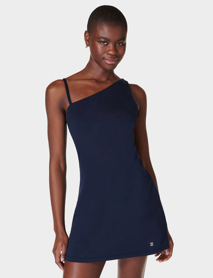 Sweaty Betty All Round Asymmetric Dress - Navy Blueimages1- The Sports Edit