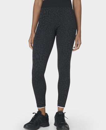 Animal Base Layer Legging - Grey Leo Jacquard