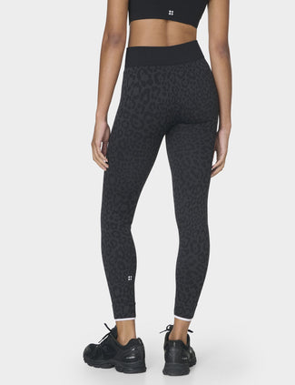 Animal Base Layer Legging - Grey Leo Jacquard