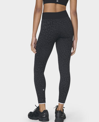 Animal Base Layer Legging - Grey Leo Jacquard