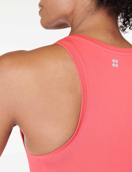 Sweaty Betty Athlete Crop Seamless Gym Vest - Coral Pinkimages5- The Sports Edit