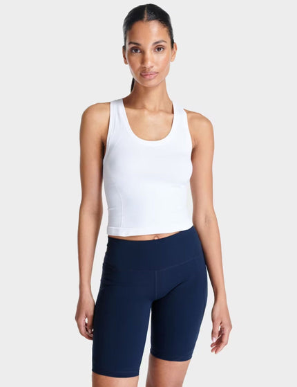 Sweaty Betty Athlete Crop Seamless Gym Vest - Whiteimages1- The Sports Edit