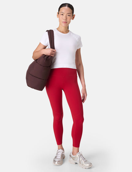Sweaty Betty Athlete Crop Seamless Workout T-Shirt - Whiteimages4- The Sports Edit