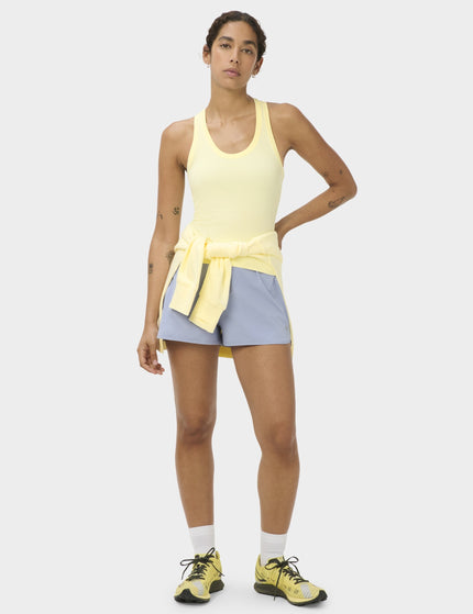 Sweaty Betty Athlete Crop Seamless Workout Vest - Butterscotch Yellowimages5- The Sports Edit