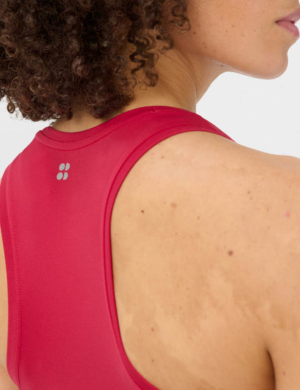 Sweaty Betty Athlete Crop Seamless Workout Vest - Crimson Redimages3- The Sports Edit