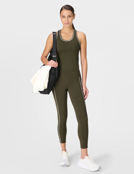 Sweaty Betty Athlete Crop Seamless Workout Vest - Nori Greenimages5- The Sports Edit