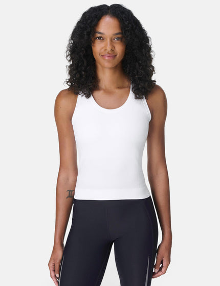 Sweaty Betty Athlete Crop Seamless Workout Vest - Whiteimages1- The Sports Edit
