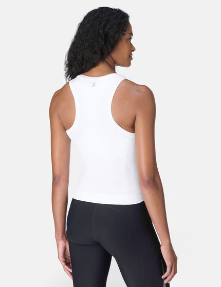 Sweaty Betty Athlete Crop Seamless Workout Vest - Whiteimages2- The Sports Edit