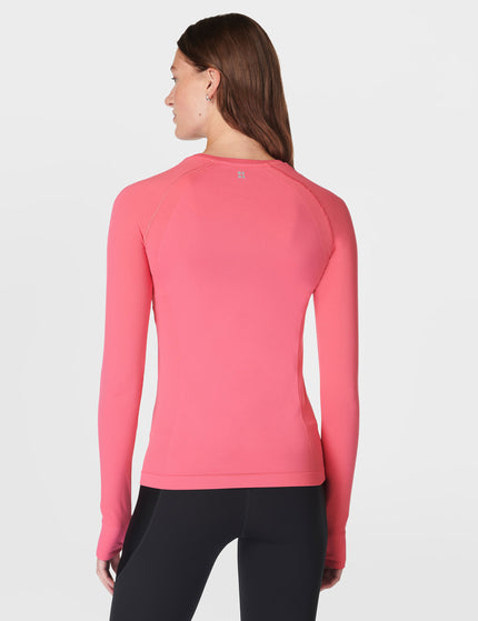 Sweaty Betty Athlete Seamless Gym Long Sleeve Top - Sweet Pinkimages2- The Sports Edit