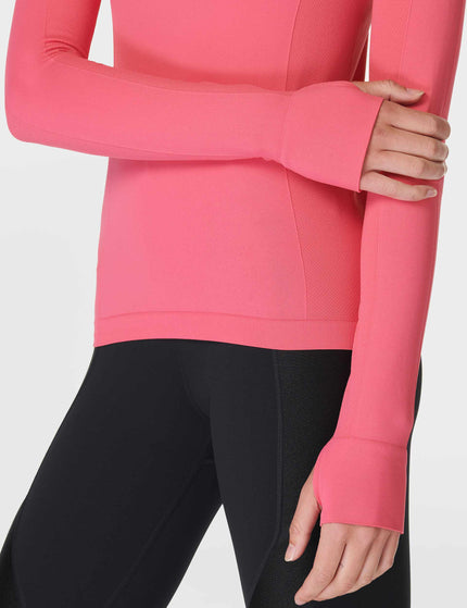 Sweaty Betty Athlete Seamless Gym Long Sleeve Top - Sweet Pinkimages4- The Sports Edit