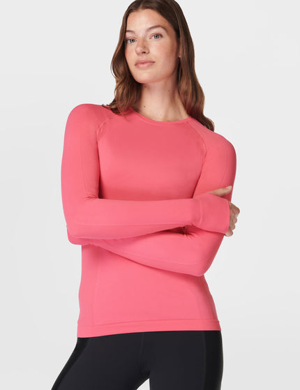 Sweaty Betty Athlete Seamless Gym Long Sleeve Top - Sweet Pinkimages5- The Sports Edit