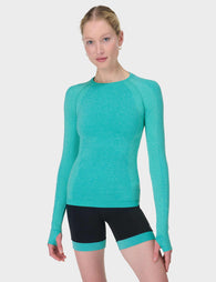 Sweaty Betty | Athlete Seamless Gym Top - Green | The Sports