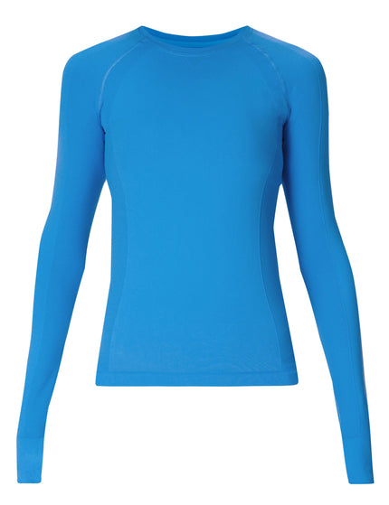 Sweaty Betty Athlete Seamless Gym Long Sleeve Top - Tidal Blueimages6- The Sports Edit