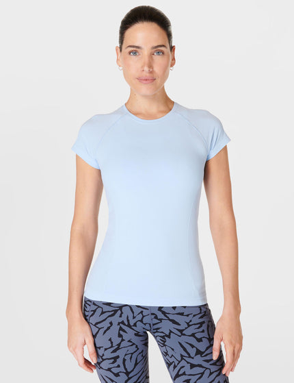 Sweaty Betty Athlete Seamless Gym T-Shirt - Breeze Blueimages1- The Sports Edit