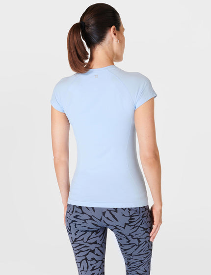 Sweaty Betty Athlete Seamless Gym T-Shirt - Breeze Blueimages2- The Sports Edit