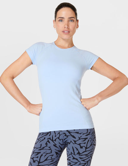 Sweaty Betty Athlete Seamless Gym T-Shirt - Breeze Blueimages3- The Sports Edit